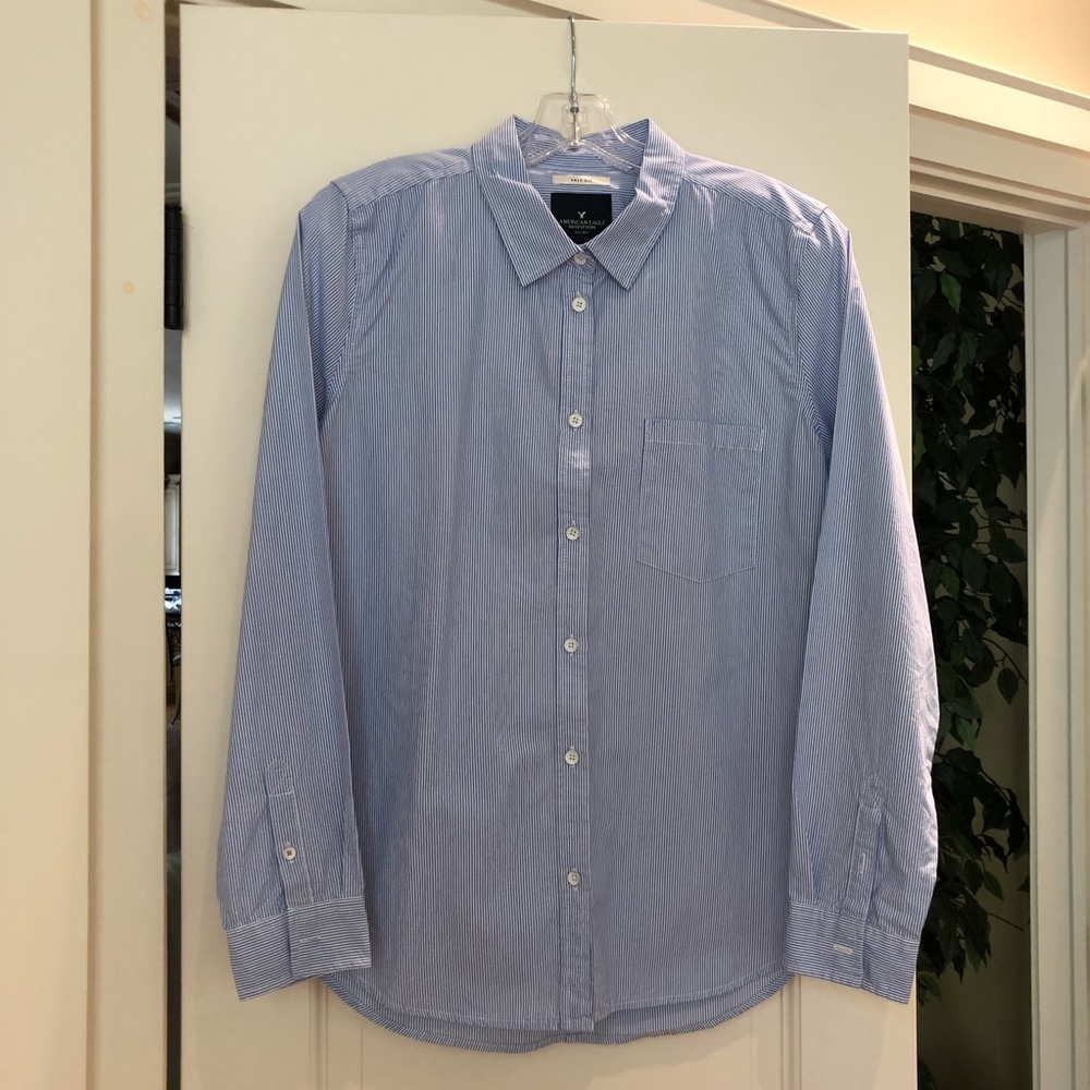 American Eagle Striped Button Down